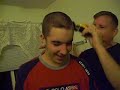Me getting a buzz cut!