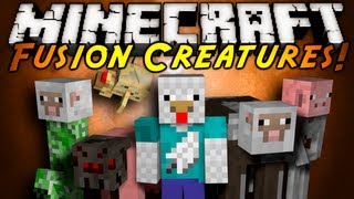 Minecraft Mod Showcase : FUSION CREATURES!