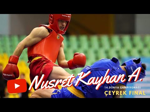 Nusret Kayhan Altunkaya 14. Dünya Wushu Şampiyonası Çeyrek Final performansı. Nusret Kayhan Altunkaya 14. Dünya Wushu Şampiyonası Çeyrek Final performansı.