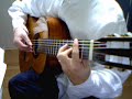 JS Bach Air on the G string on classical guitar