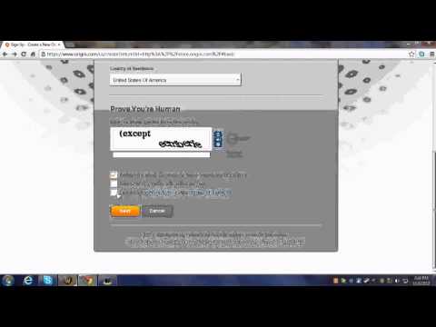 how to create origin account