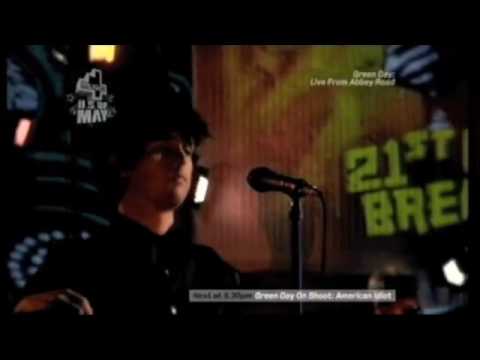 Green Day 21 Guns Live TV Footage Abbey Road HQ