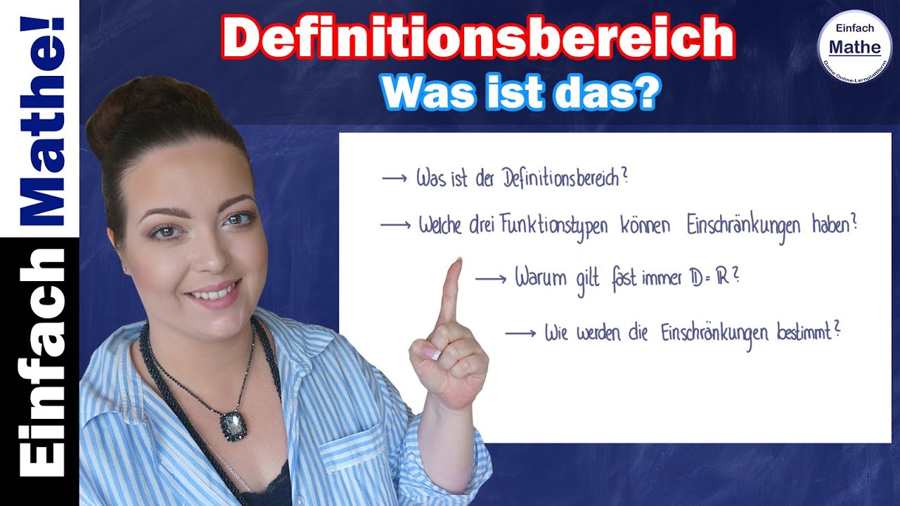Die Bedeutung des Definitionsbereiches by einfach mathe!