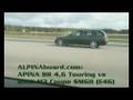BMW M3 Coupe SMGII (E46) vs ALPINA B8 4,6 Touring 50-250 km/h: ALPINAboard.com