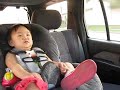 Sam moon waving to her dad