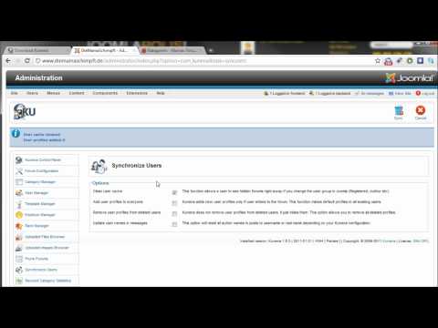 how to enable kunena forum