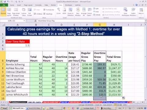 how to calculate overtime
