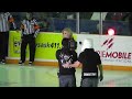 while in saskatoon filming an episode of gene simmons family jewels shannon tweed drops the ceremonial face off at the saskatoon blades hockey game on friday, november 12, 2010.