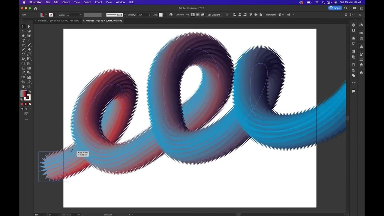 How to make abstract background with blend tool - Adobe Illustrator