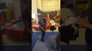 Abehegail's 1st time on the rings. Gymnastic Tot