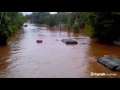 Incredible amateur footage recorded in the wake of Hurricane Irene shows a US Army vehicle driving through flooding in New Jersey despite being almost totally covered by water. For more videos visit www.telegraph.co.uk