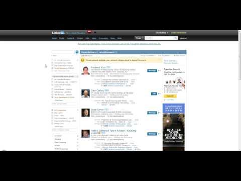 how to search on linkedin