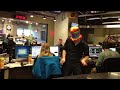 WTOP staffers get in the groove. Yes, this was done on company time.