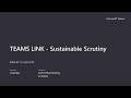 Sustainable Scrutiny 15th July 2025