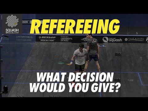 Squash Refereeing: Ali Farag v Miguel Rodriguez - Stroke