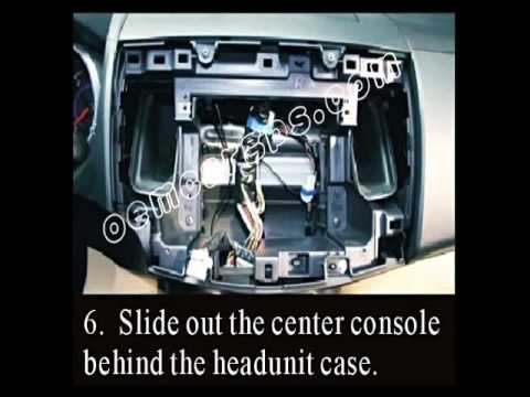 how to install car audio dvd player for MITSUBISHI OUTLANDER