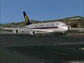 FS2004 - Airbus A380 Landing at Hong Kong Intl (VHHH)