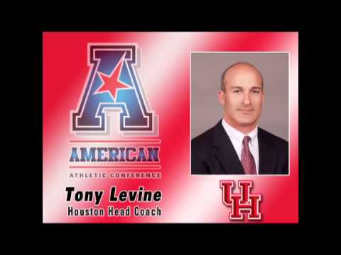 teleconference - Houston Head Coach Tony Levine speaks at the American Athletic Conference's weekly FB teleconference.