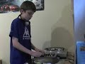 Another mix i done in my bedroom.This one was a bit of a muck about. Longish mixing sort of thing.Advice would still be helpful.Sorry about the camera jiggling around and focusing.Enjoy!Tracklisting:Key= Artist - Title - Label 1)Chase & Status - Dumpling Riddim - Ram Records 20072)J Majik & Wickaman - Fleshwound (G Dub Remix) - Viper Recordings 20083)Hazard & D Minds - Mr Happy - Playaz 2007 4)A Sides - Exodus - Valve Recordings 20045)Taxman - Scandarker - Ganja Recordings 2008chase and & + status dumpling riddim ram records ramm 64 p picture disc j majik and dj wickaman & + fleshwound g dub remix generation dub original sin double zero dj hazard and & + distorted minds mr happy playaz recordings dj a sides exodus valve recordings white label promo taxman scan darker ganja recordings dj seany d drum and bass dnb 'n' d&b