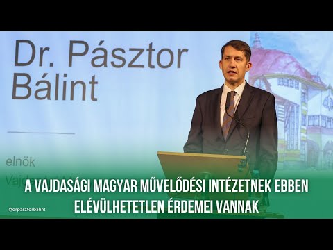 Dr. Pásztor Bálint, a VMSZ elnökének elmondott ünnepi beszéde a VMMI 20. születésnapján-cover