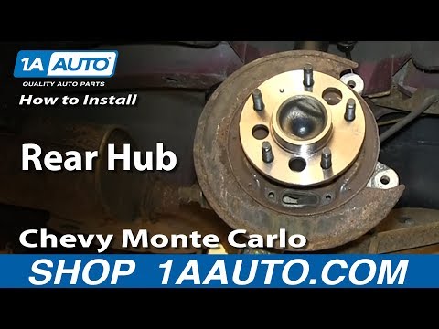 How To install Replace Rear Hub NO ABS 2000-07 Chevy Monte Carlo