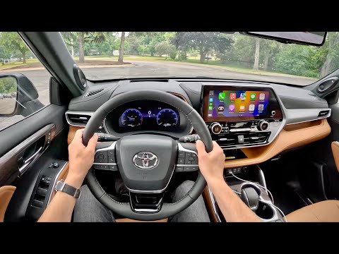 2023 toyota highlander 24l turbo platinum awd pov driving impressions