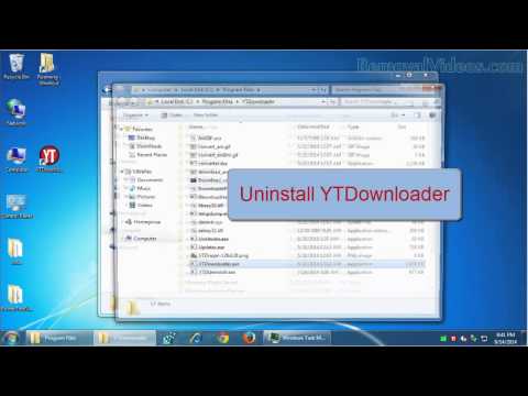 how to remove ytdownloader