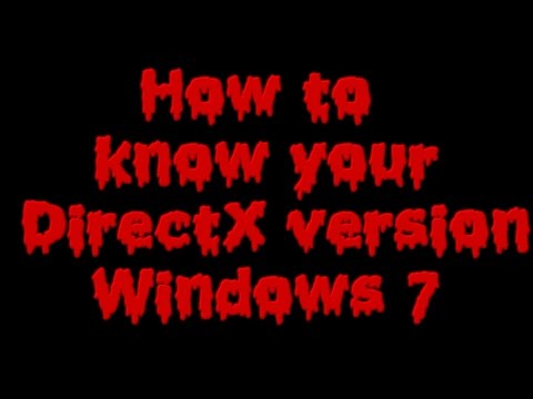how to know current version of directx