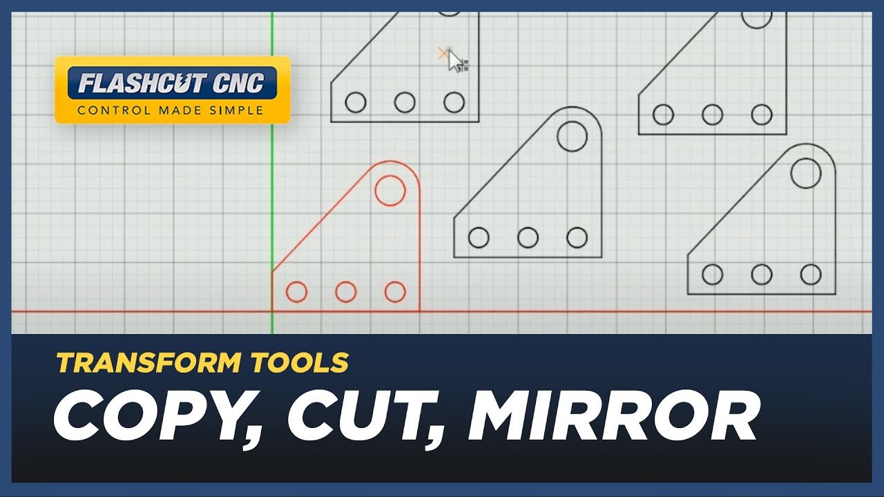 How to Copy, Cut & Mirror Shapes - FlashCut CAD/CAM/CNC Software
