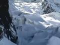 skiing Couloir Des Cosmiques top to bottom