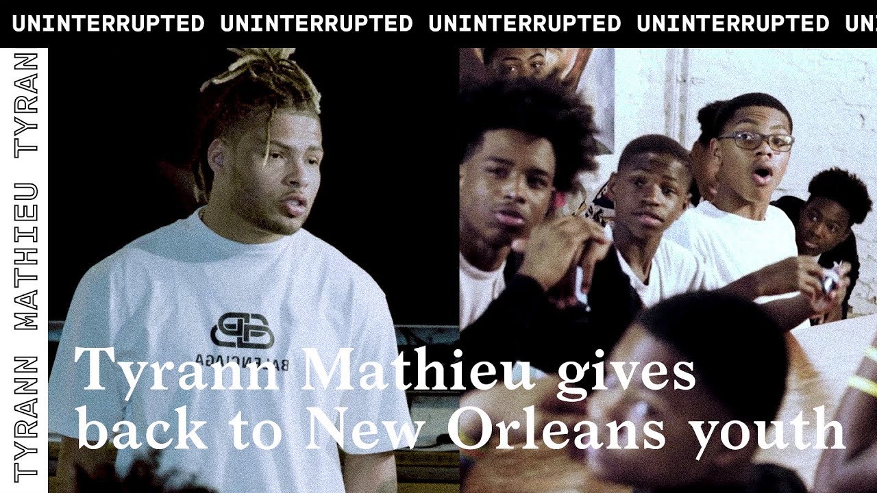 Tyrann Mathieu surprises New Orleans kids with new Jordans