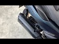 ヤマハ XMAX 250 XMAX アクセサリーバー・ローダウンサス・バックレスト・スモークウインカーレンズ装備車両
