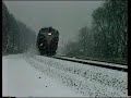 Hudson Line Action, winter afternoon at Poughkeepsie, NY