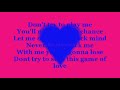 Dj Paudie - Game Of Love (lyrics)