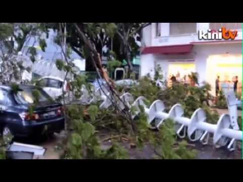 High alert - The Penang government will be giving financial assistance to the victims of a storm which wreaked havoc in the state last night, causing two deaths and inuri...