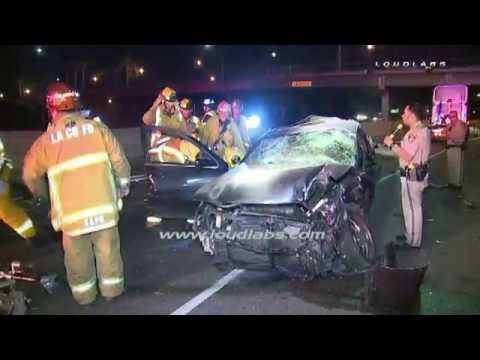 Female Driver Killed in Crash / Lynwood RAW FOOTAGE