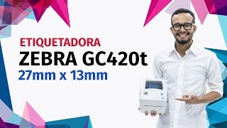 Etiquetadora Zebra GC420t [27x13mm] (4)