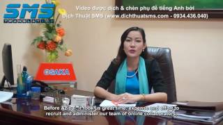 [Video giới thiệu sản phẩm Azibai] Dịch Việt - Anh và chèn phụ đề tiếng Anh