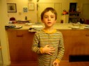 cute kid saying pledge