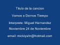 vamos a darnos tiempo