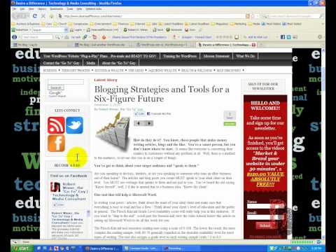 WordPress Tutorial For Beginners Part 1 – Intro and Goals
