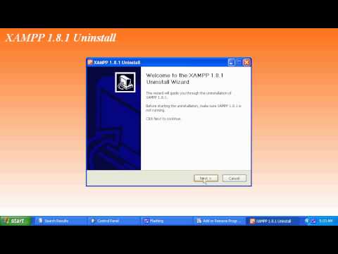 how to remove xampp