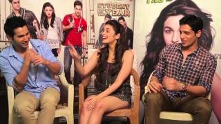 Sidharth Alia and Varun talk about Student Of The 