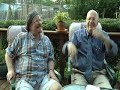 brook duer (l) and bob wenzel (r) discuss stick against stone's audition for the three rivers arts festival in pittsburgh, pa in 1982
