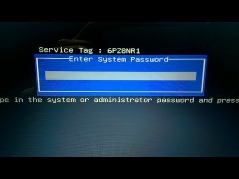 how to remove hdd password in bios dell