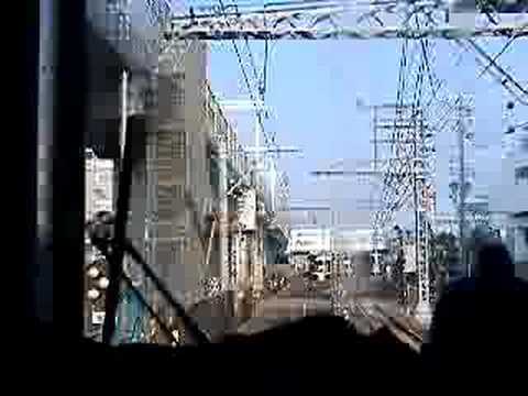 高架工事中の泉大津駅　Elevated construction in Izumiootsu Station.