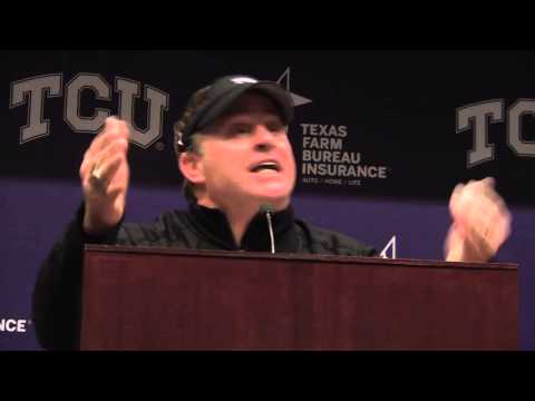baylor - In Saturday's post game press conference after TCU's 41-38 loss to Baylor, TCU head coach Gary Patterson got fired up when asked about Baylor senior lineback...