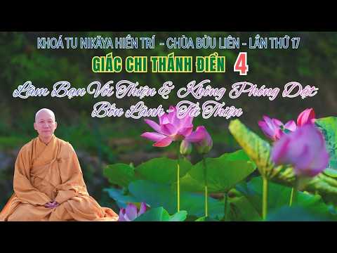 NIKAYA Giác Chi Thánh Điển 4 - Làm Bạn Với Thiện & Không Phóng Dật - Bốn Lành - Tứ Thiện