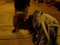 Caleb chasing Matt Caleb chasing Matt