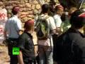 Protesters have lined up outside Hotel Dolce in Sitges, Spain, where the annual meeting of Bilderberg Group is set to take place this week. The first participants are to arrive on Thursday. The Bilderberg Group is an elite organization which unites some of the world's most powerful people, politicians and financiers.